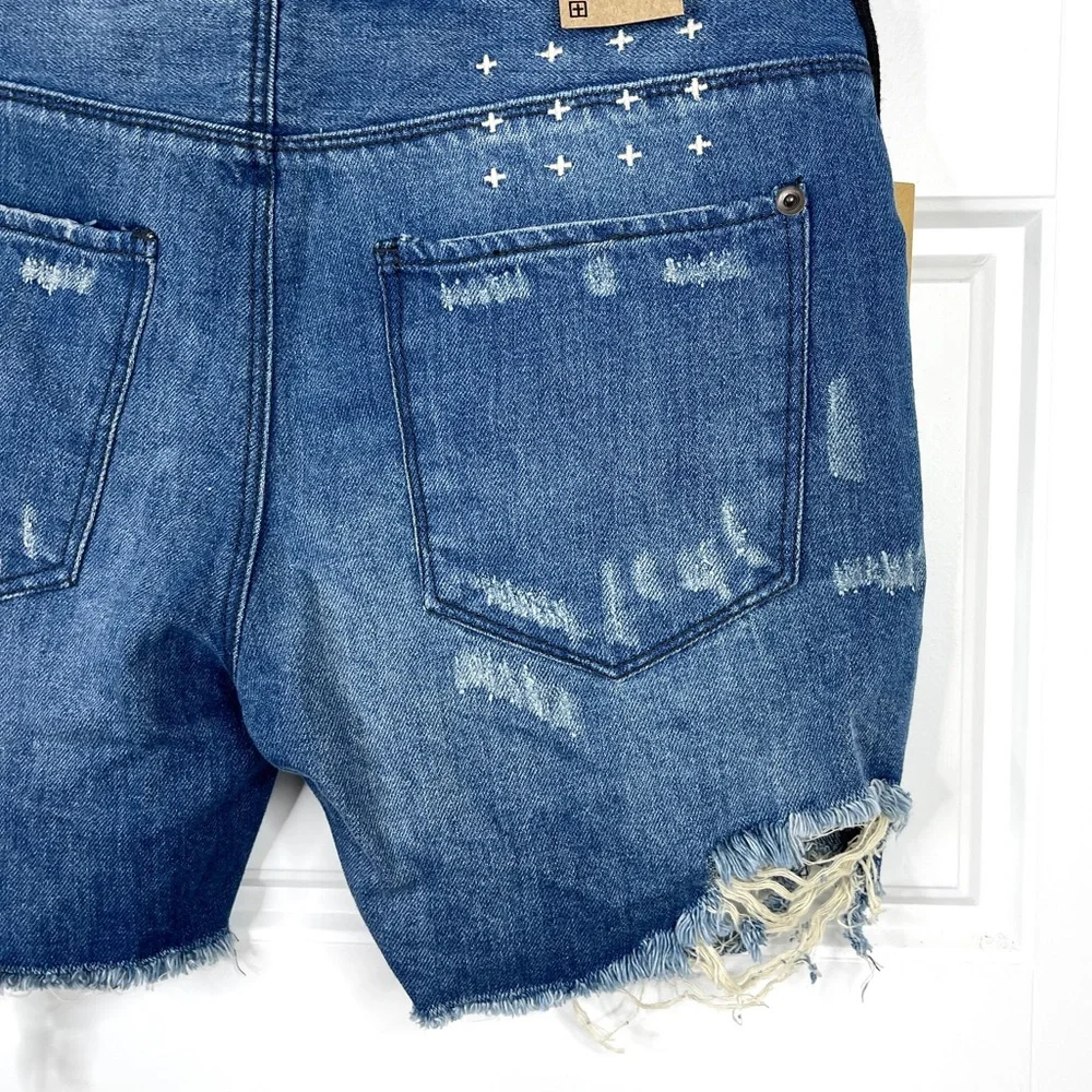 KSUBI Boyfriend Short in So Jelly NEW Size 25 Distressed Denim Jean Shorts